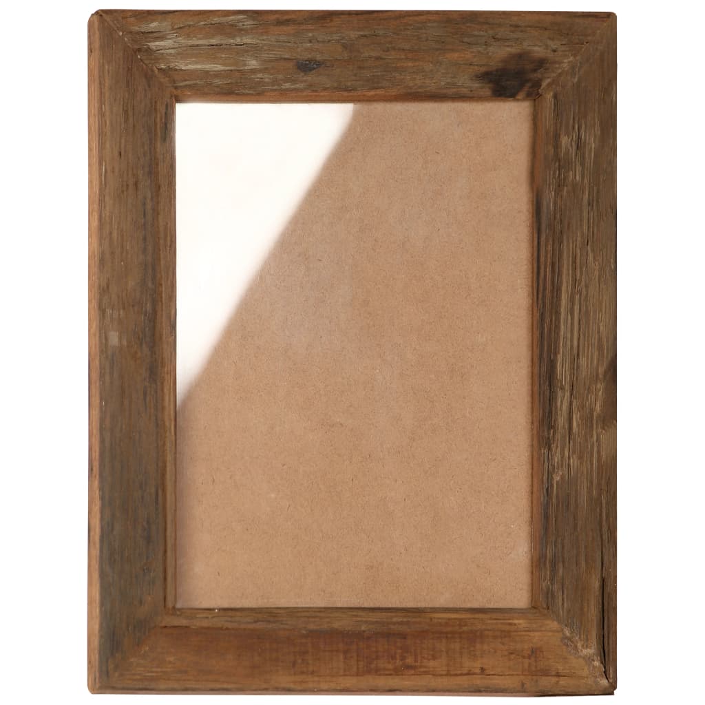 vidaXL Ramki na zdjęcia, 2 szt., 34x40 cm, drewno z odzysku i szkło