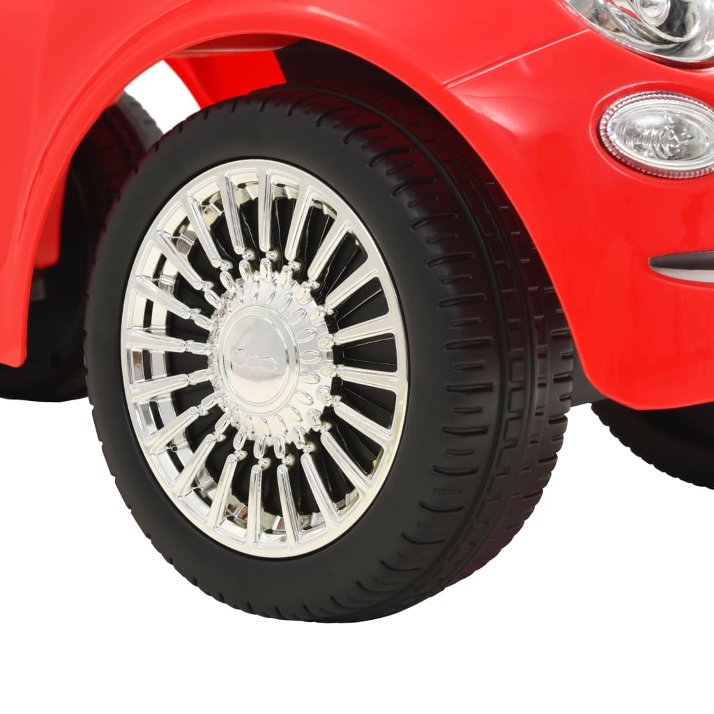 vidaXL Samochód jeździk Fiat 500, czerwony