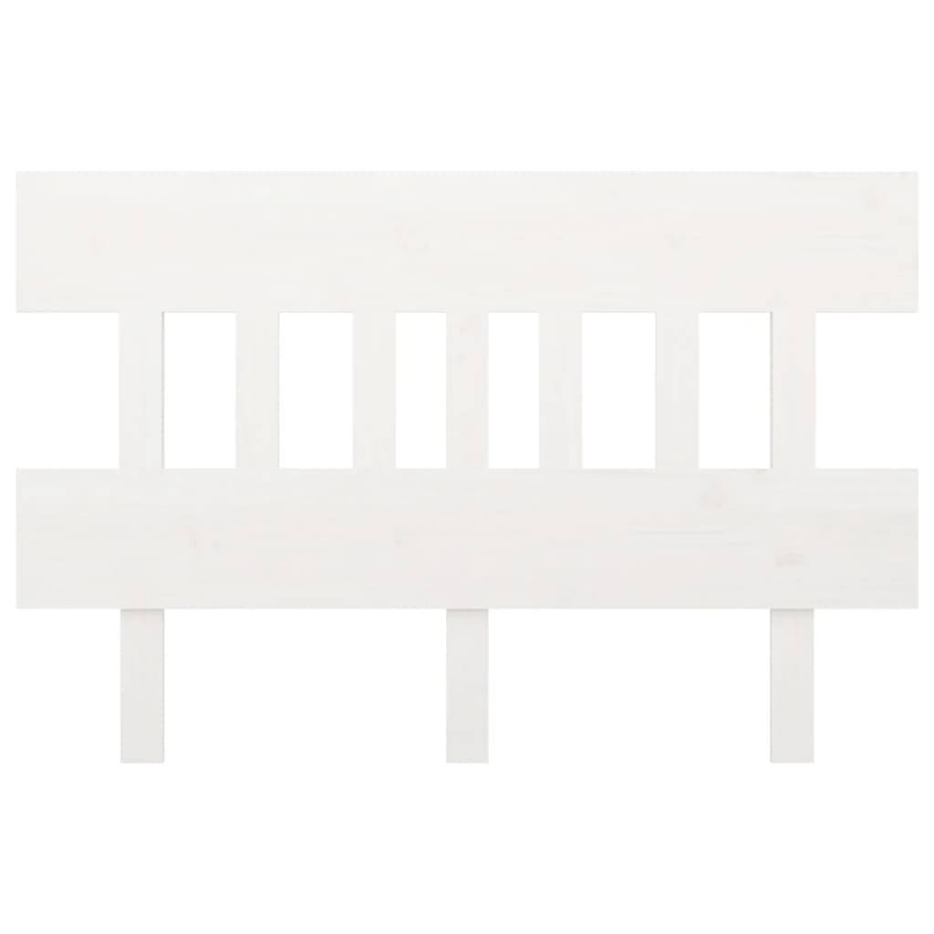 vidaXL Wezgłowie łóżka, białe, 143,5x3x81 cm, lite drewno sosnowe