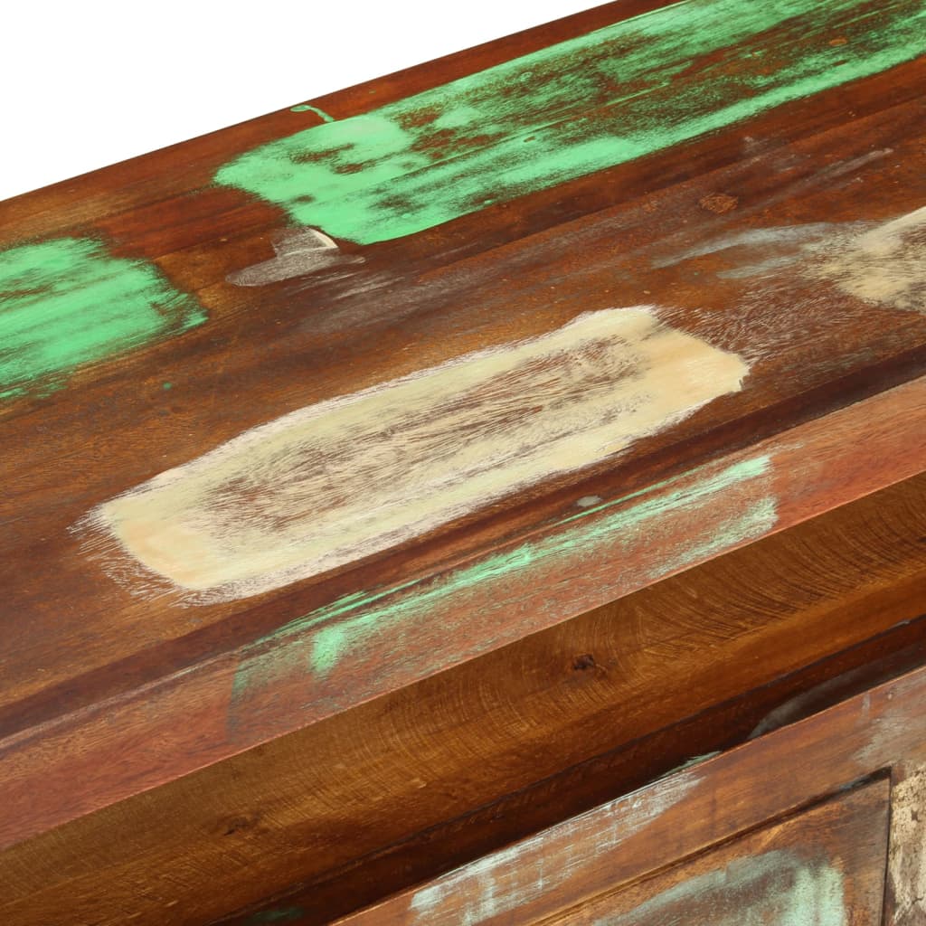 vidaXL Szafka pod telewizor, kolorowa, 110x30x40 cm, drewno z odzysku