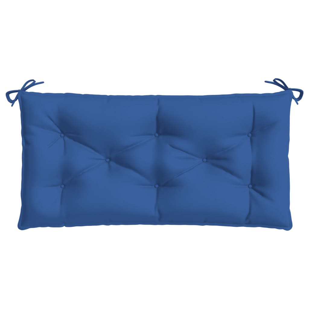 vidaXL Poduszka na ławkę ogrodową, niebieska, 110x50x7 cm, tkanina