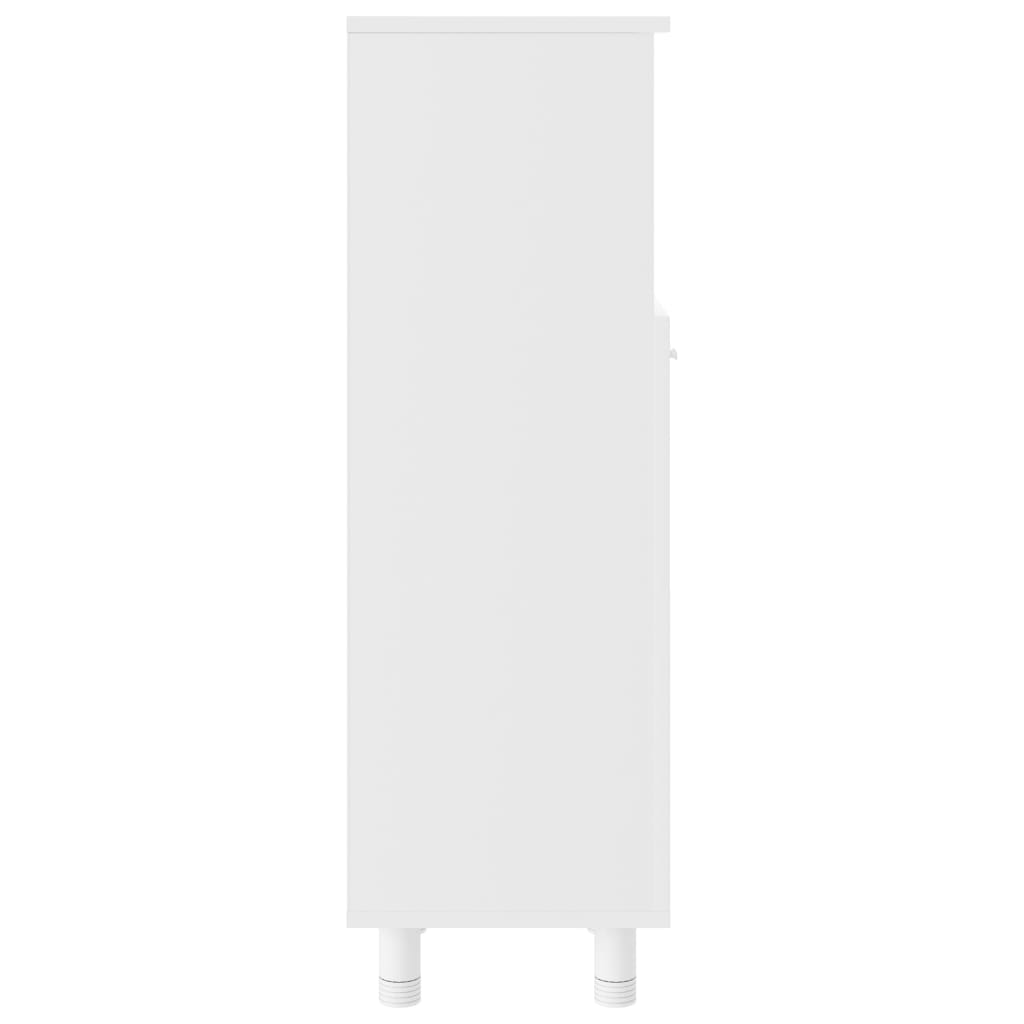vidaXL Szafka łazienkowa, biała, 30x30x95 cm, materiał drewnopochodny