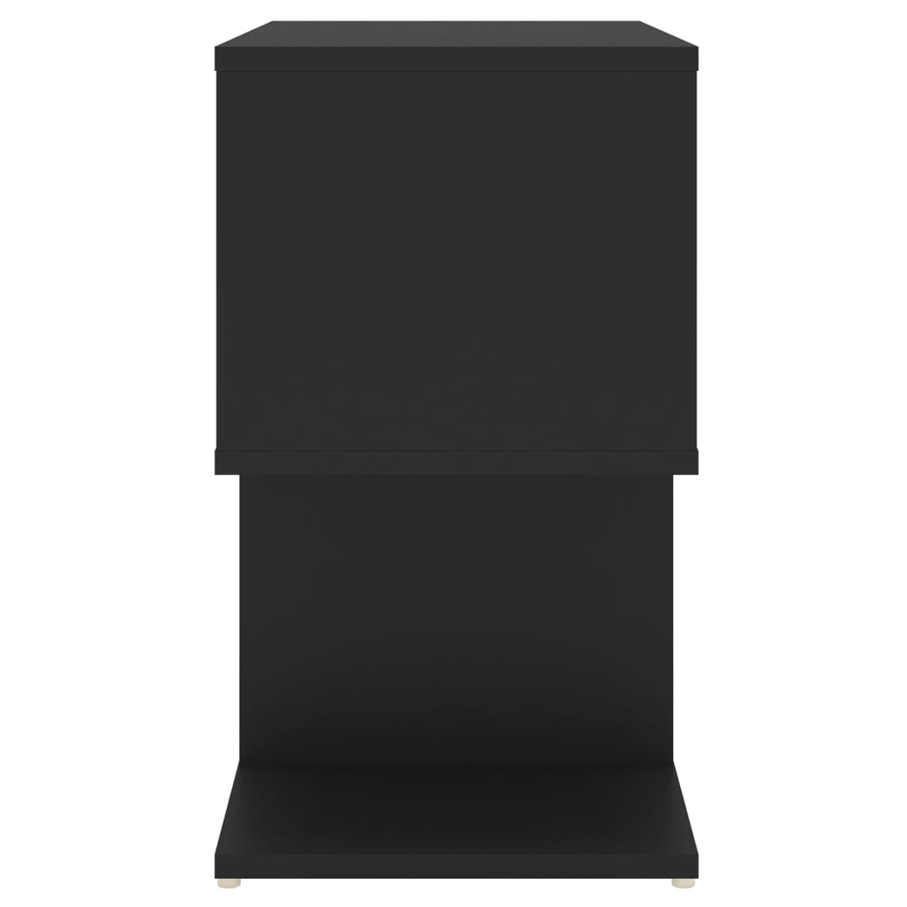 vidaXL Szafki nocne, 2 szt., czarne, 50x30x51,5 cm, płyta wiórowa