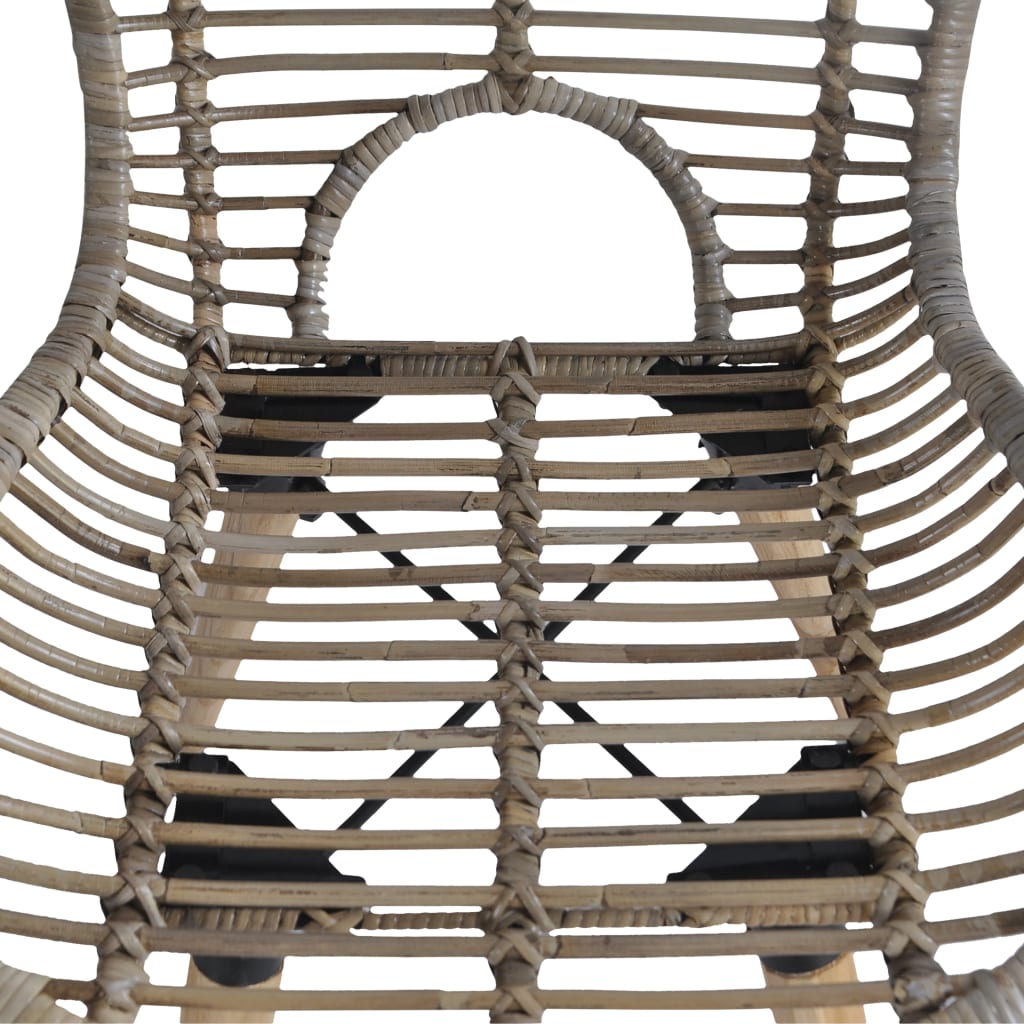 vidaXL Krzesła stołowe, 2 szt., brązowe, naturalny rattan