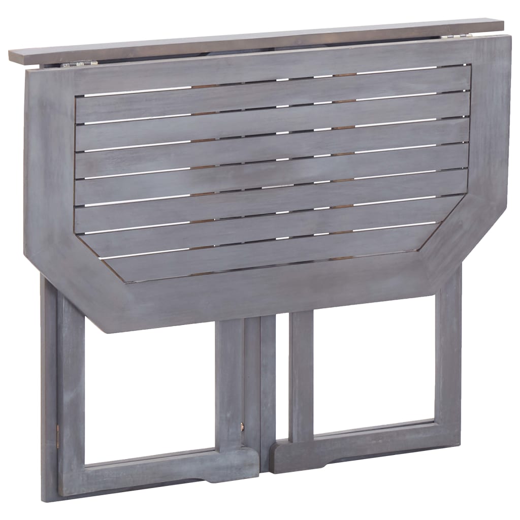vidaXL Składany stół balkonowy, 90x50x74 cm, lite drewno akacjowe