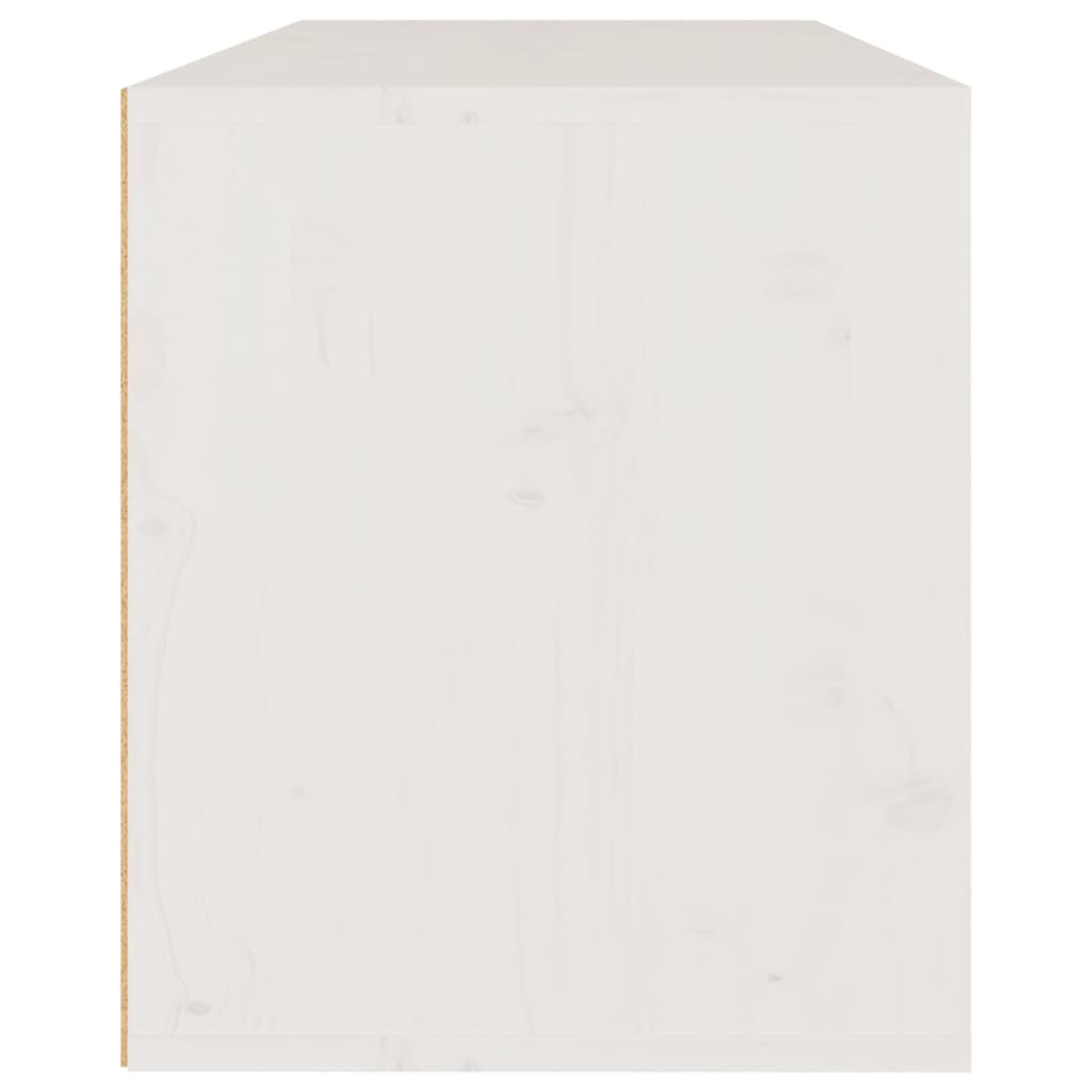 vidaXL Szafka ścienna, biała, 80x30x35 cm, lite drewno sosnowe