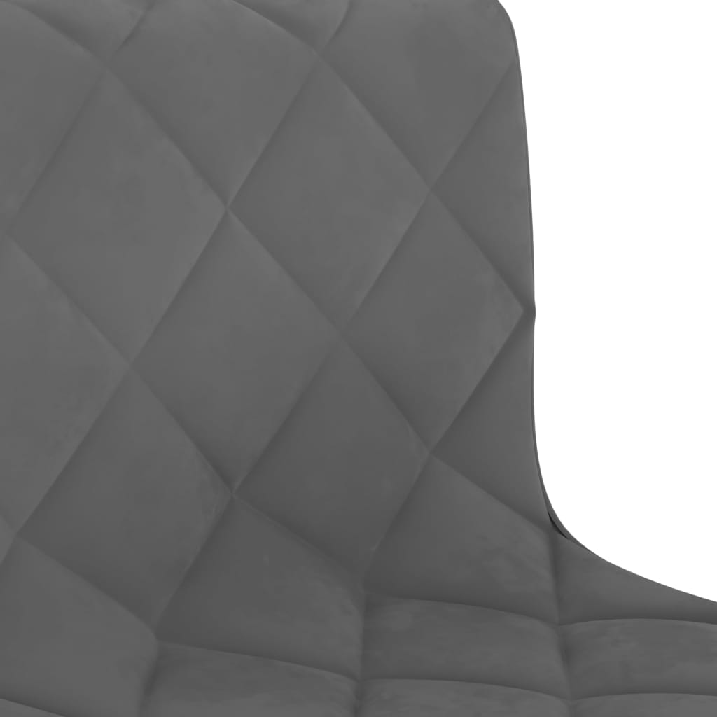 vidaXL Obrotowe krzesło biurowe, ciemnoszare, obite aksamitem