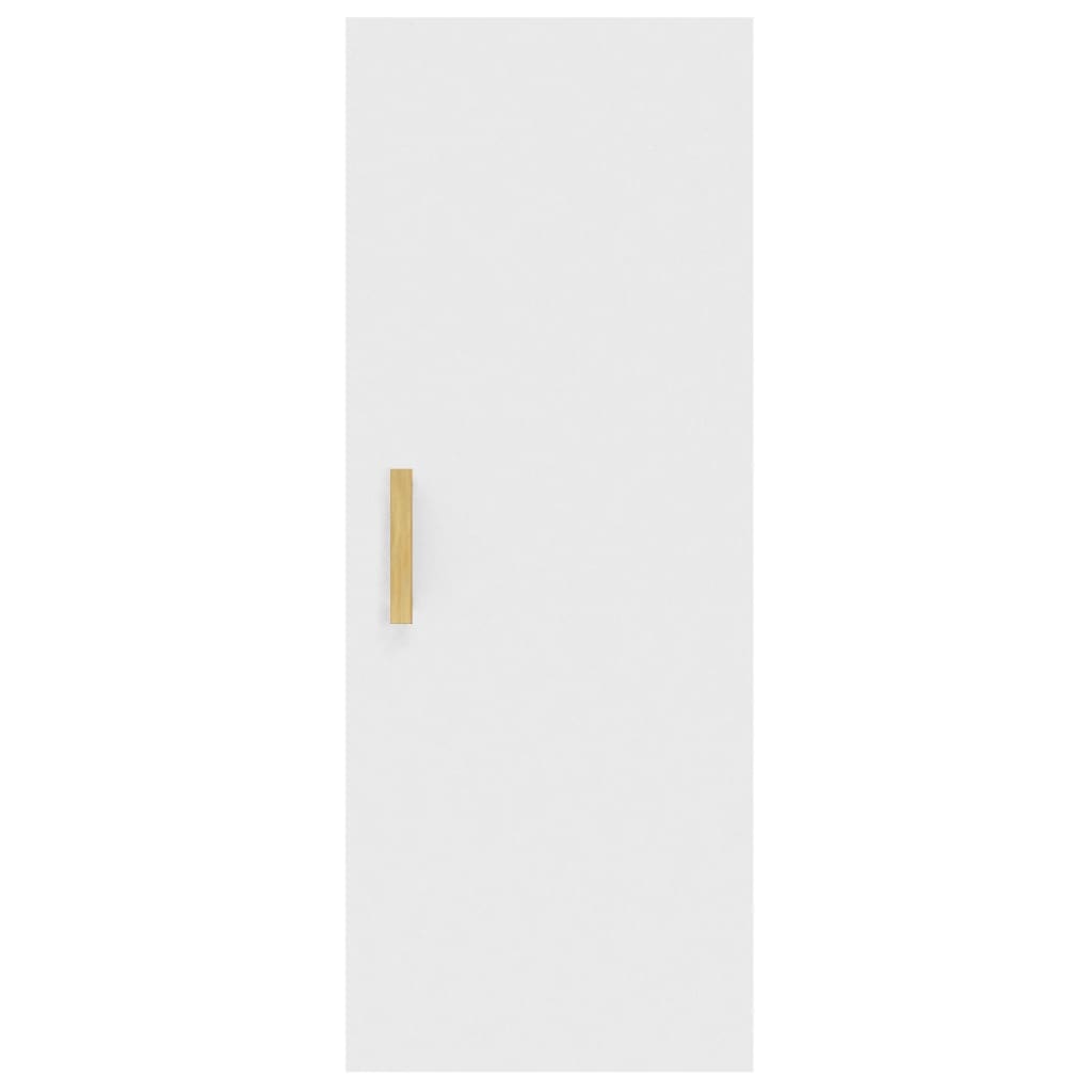 vidaXL Szafka wisząca, biała, 34,5x34x90 cm, materiał drewnopochodny