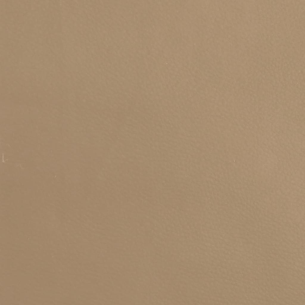 vidaXL Podnóżek, cappuccino, 60x60x36 cm, sztuczna skóra