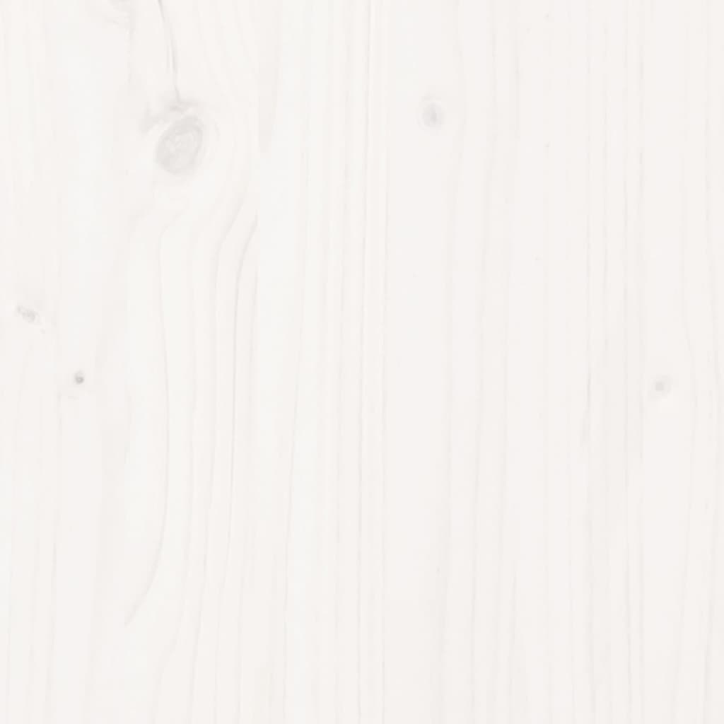 vidaXL Stołki barowe, 2 szt., białe, 40x42x120 cm, lite drewno sosnowe