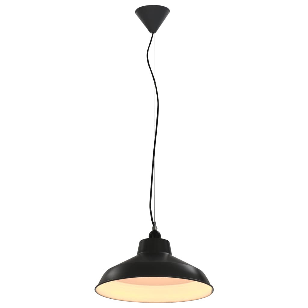 vidaXL Lampy wiszące, 2 szt., szare, okrągłe, E27
