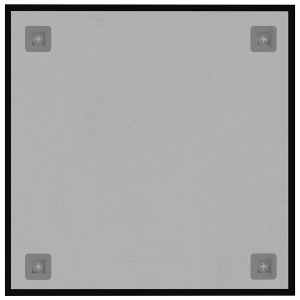 vidaXL Ścienna tablica magnetyczna, czarna, 40x40 cm, hartowane szkło