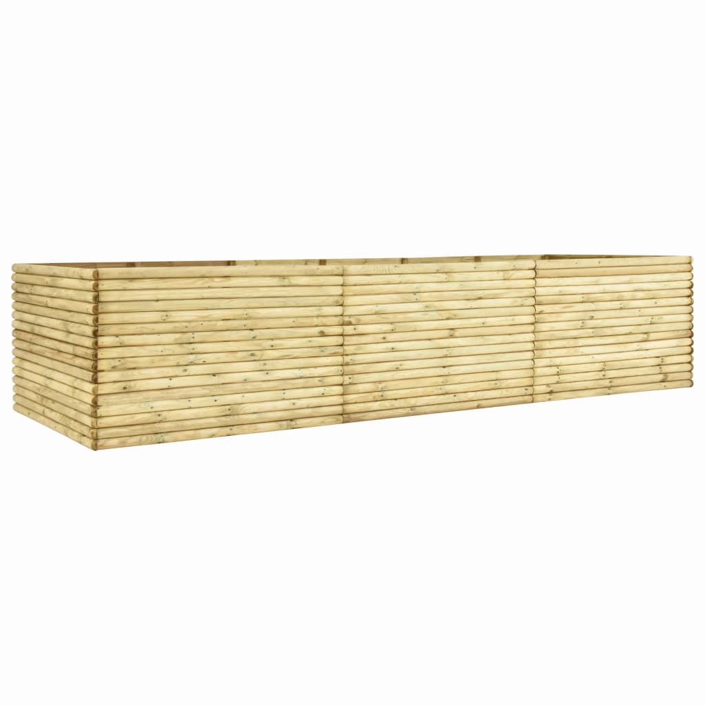 vidaXL Podwyższona donica, 450x100x96 cm, impregnowane drewno, 19 mm