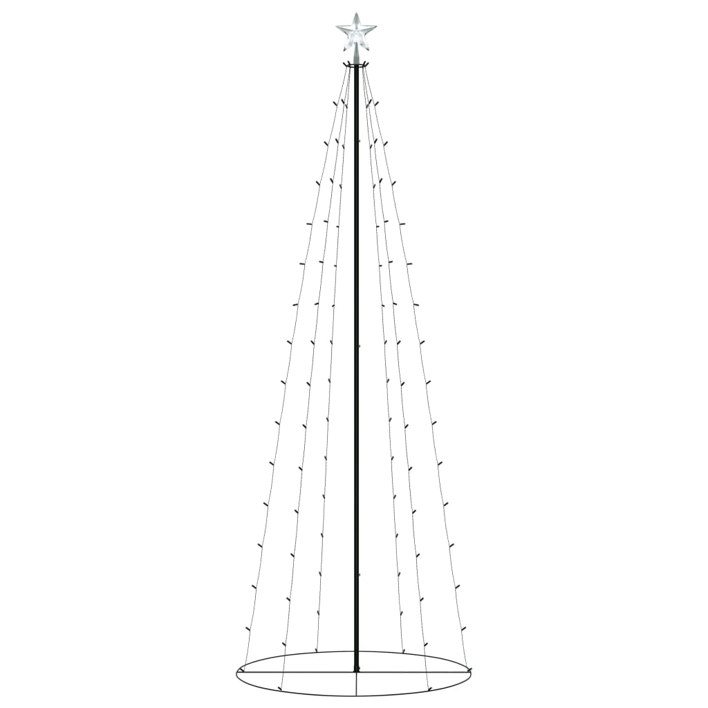 vidaXL Ozdoba świąteczna w kształcie choinki, 100 LED, 70x180 cm
