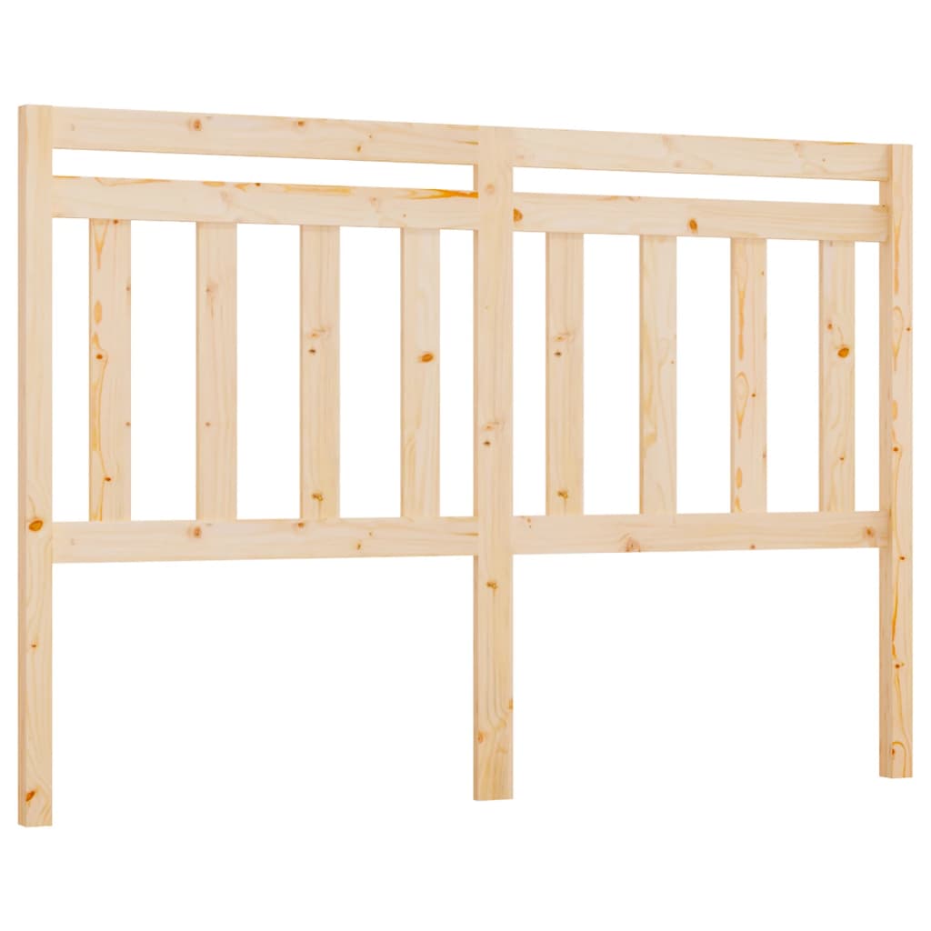 vidaXL Wezgłowie łóżka, 166x4x100 cm, lite drewno sosnowe
