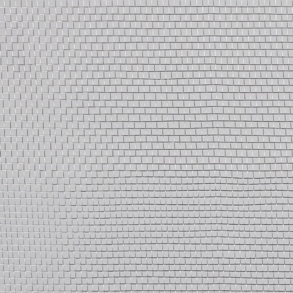 vidaXL Siatka na insekty, aluminiowa, 100 x 500 cm, srebrna