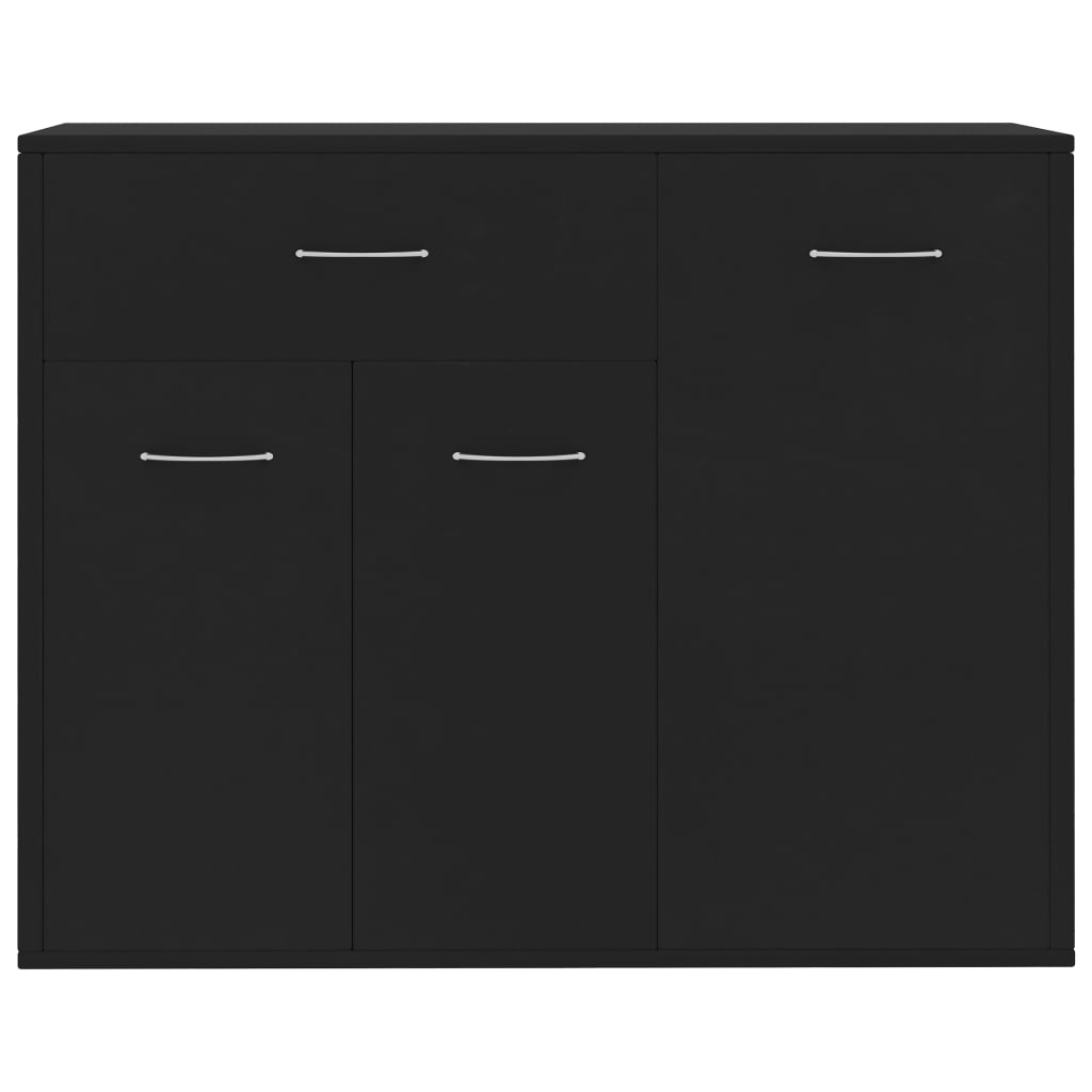 vidaXL Szafka, czarna, 88x30x70 cm, materiał drewnopochodny