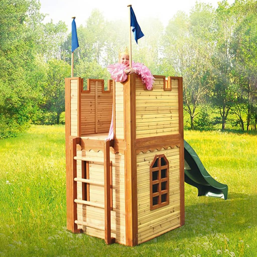 AXI Domek dla dzieci z drabiną i zjeżdżalnią Arthur, drewno A030.109.00