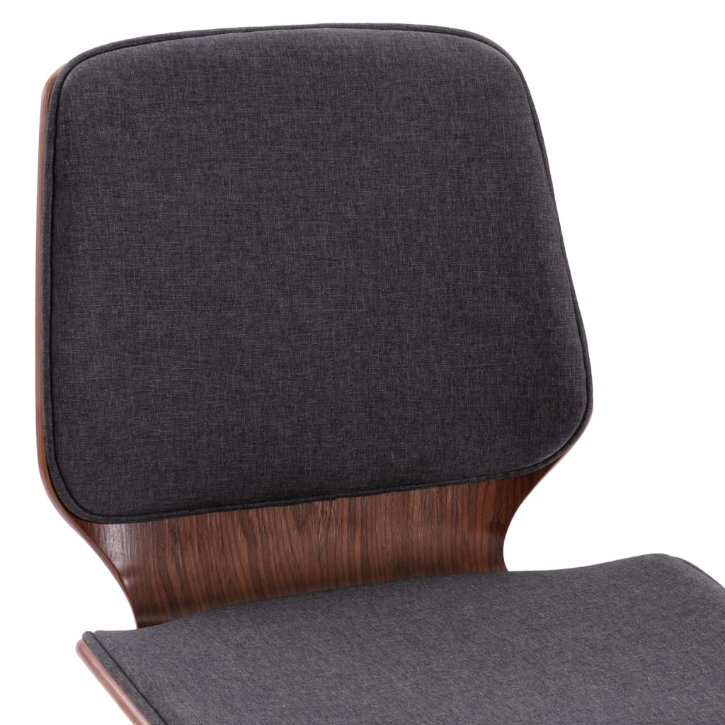 vidaXL Krzesła stołowe, 2 szt., szare, tapicerowane tkaniną