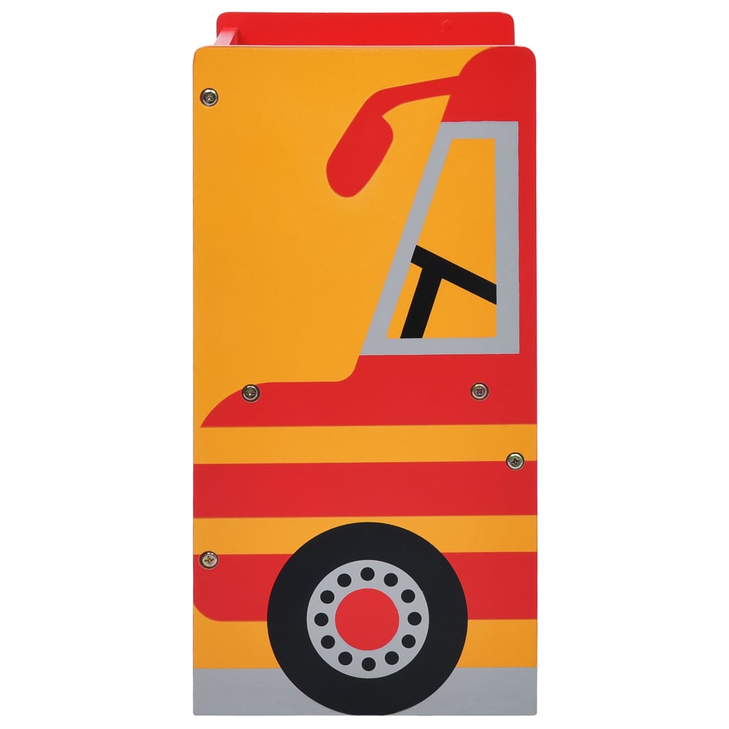 vidaXL 3-częściowy zestaw mebli dla dzieci, wóz strażacki, drewno