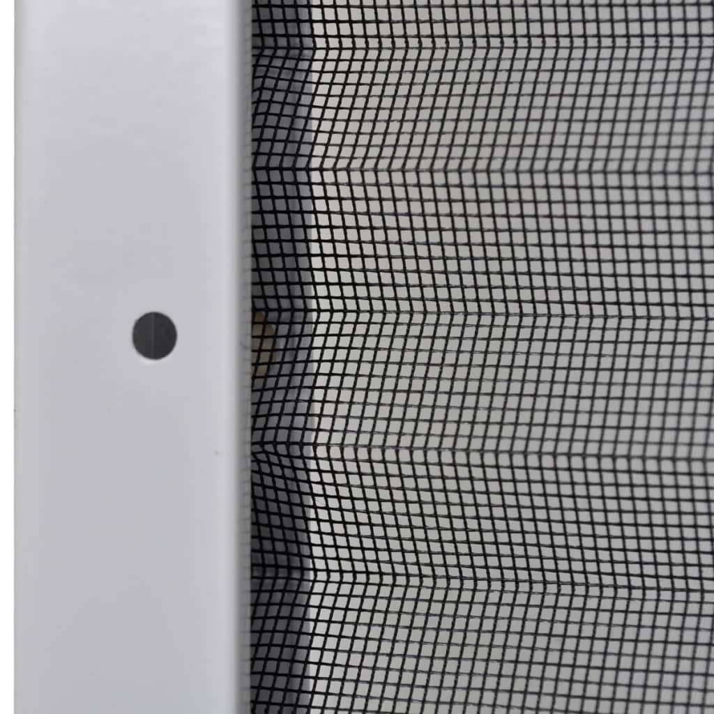 vidaXL Plisowana moskitiera okienna z roletą, aluminium, 80x100 cm