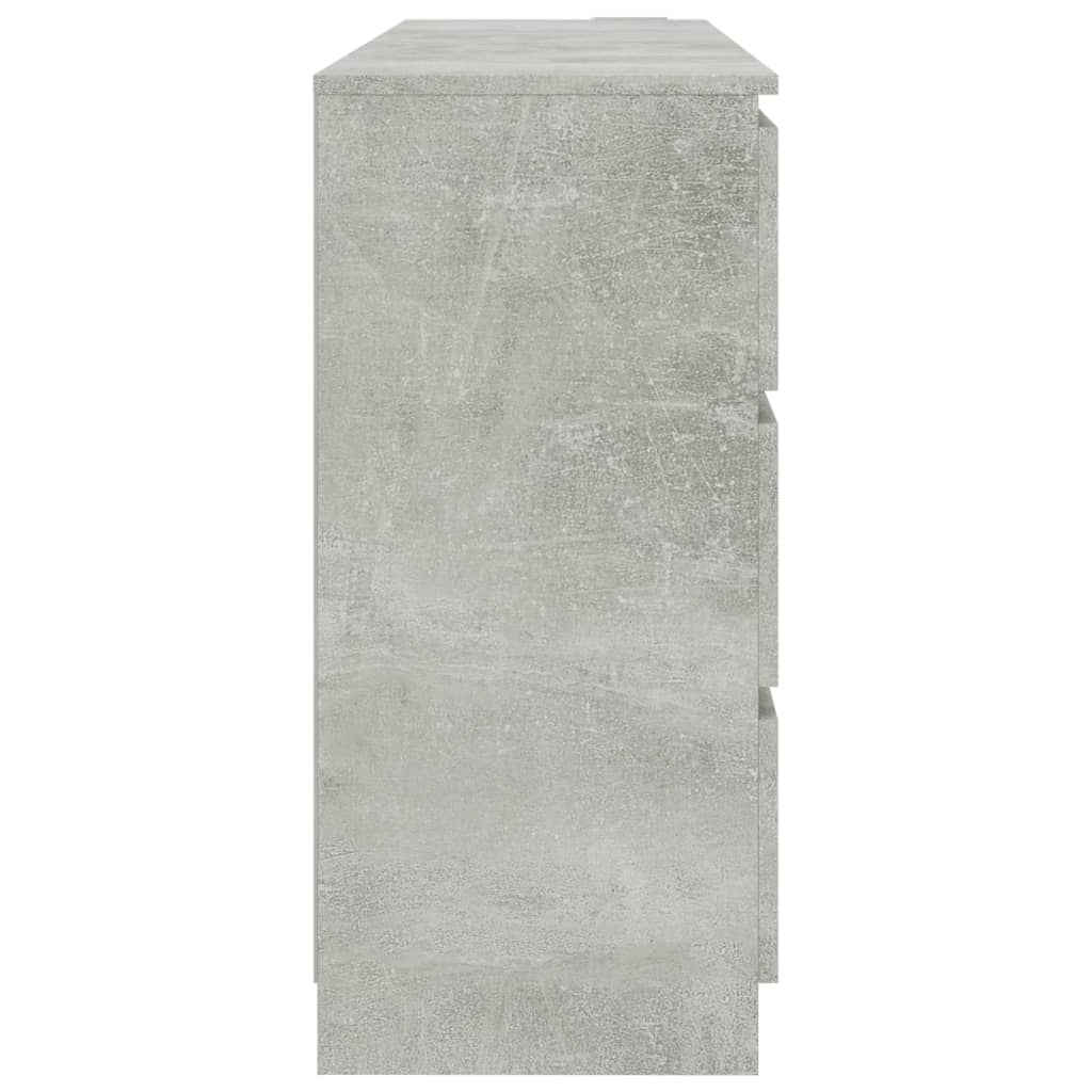 vidaXL Szafka, betonowa szarość, 140x35x76 cm, płyta wiórowa