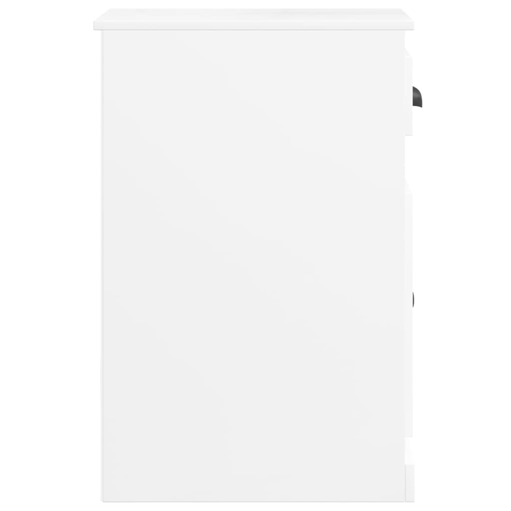 vidaXL Szafka z szufladą, biała z połyskiem, 40x50x75 cm