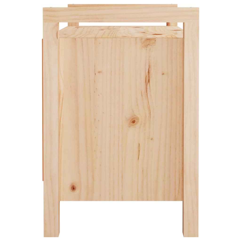 vidaXL Ławka do przedpokoju, 80x40x60 cm, lite drewno sosnowe