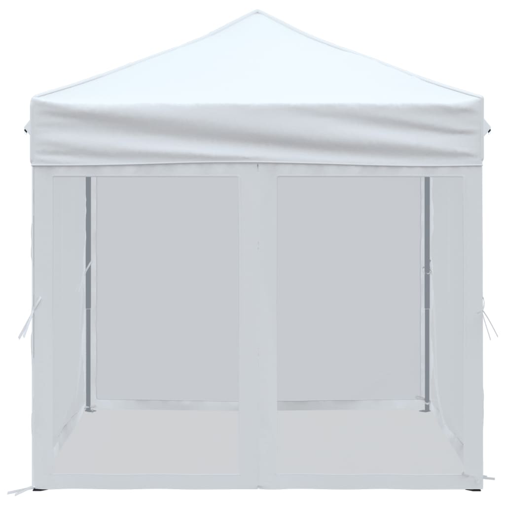 vidaXL Składany namiot imprezowy ze ściankami, biały, 2x2 m