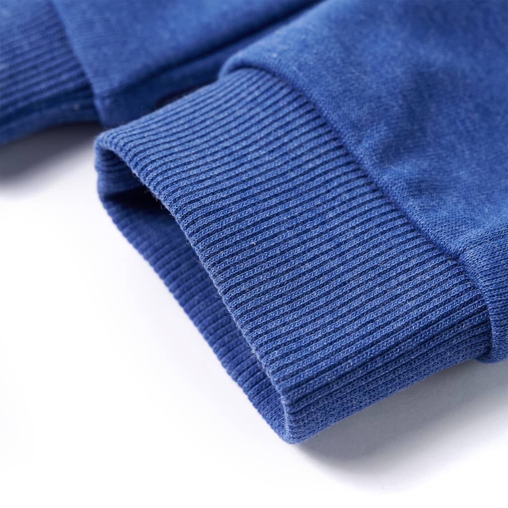 Dziecięce spodnie dresowe, niebieski melanż, 92