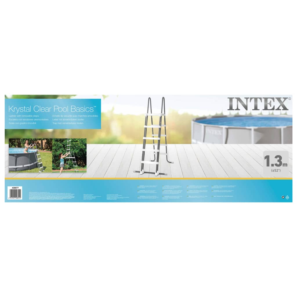 Intex 5-stopniowa drabinka do basenu, 132 cm
