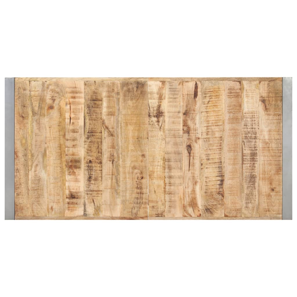 vidaXL Stół jadalniany, 140 x 70 x 75 cm, surowe, lite drewno mango