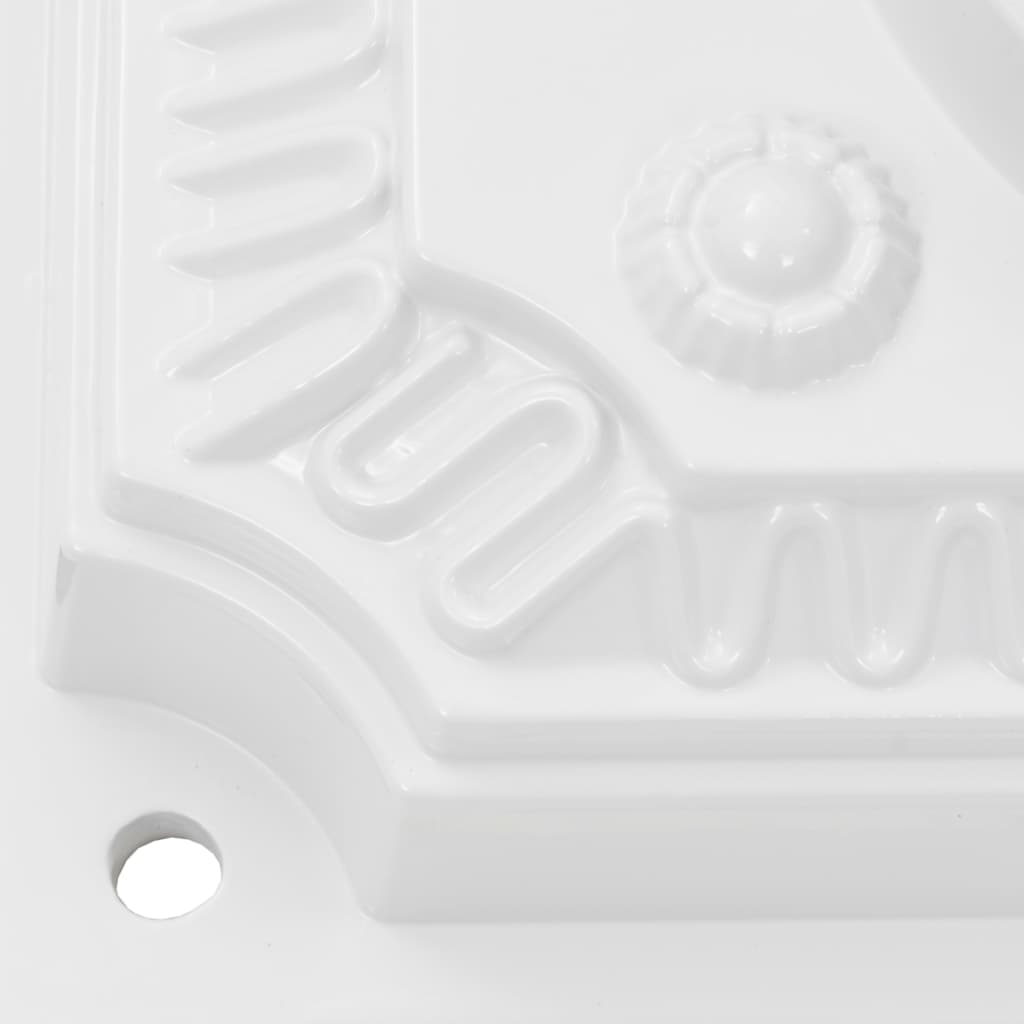 vidaXL Skrzynka na listy na słupku, w stylu vintage, aluminiowa, biała
