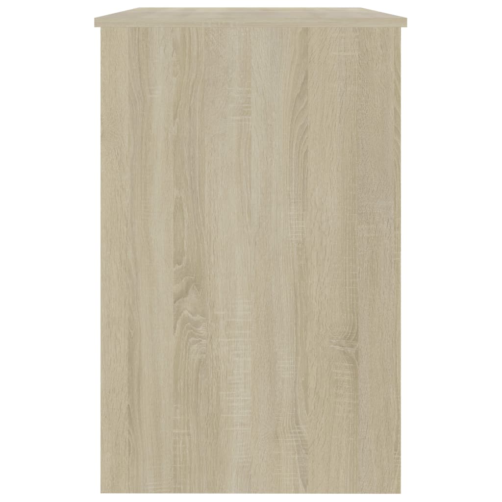 vidaXL Biurko, dąb sonoma, 100x50x76 cm, materiał drewnopochodny