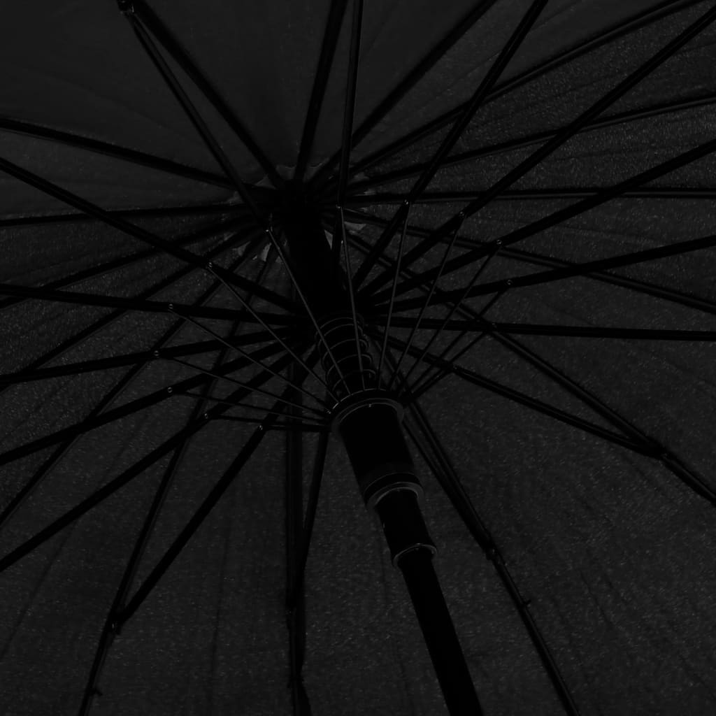vidaXL Parasolka automatyczna, czarna, 105 cm