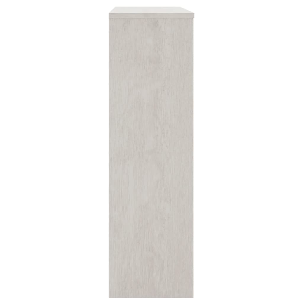 vidaXL Nadstawka HAMAR, biała, 90x30x100 cm, lite drewno sosnowe