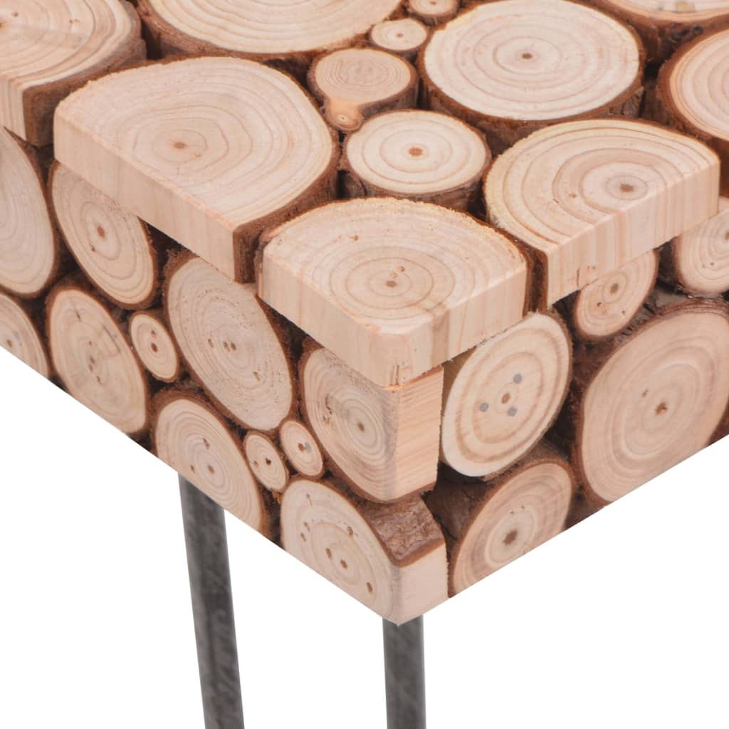 vidaXL Stolik kawowy z drewna jodłowego, 120,5 x 60,5 x 35 cm
