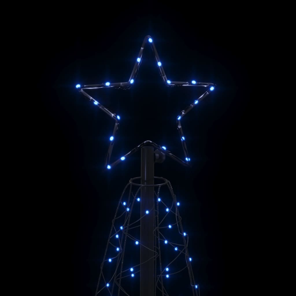vidaXL Choinka stożkowa, 200 niebieskich diod LED, 70x180 cm