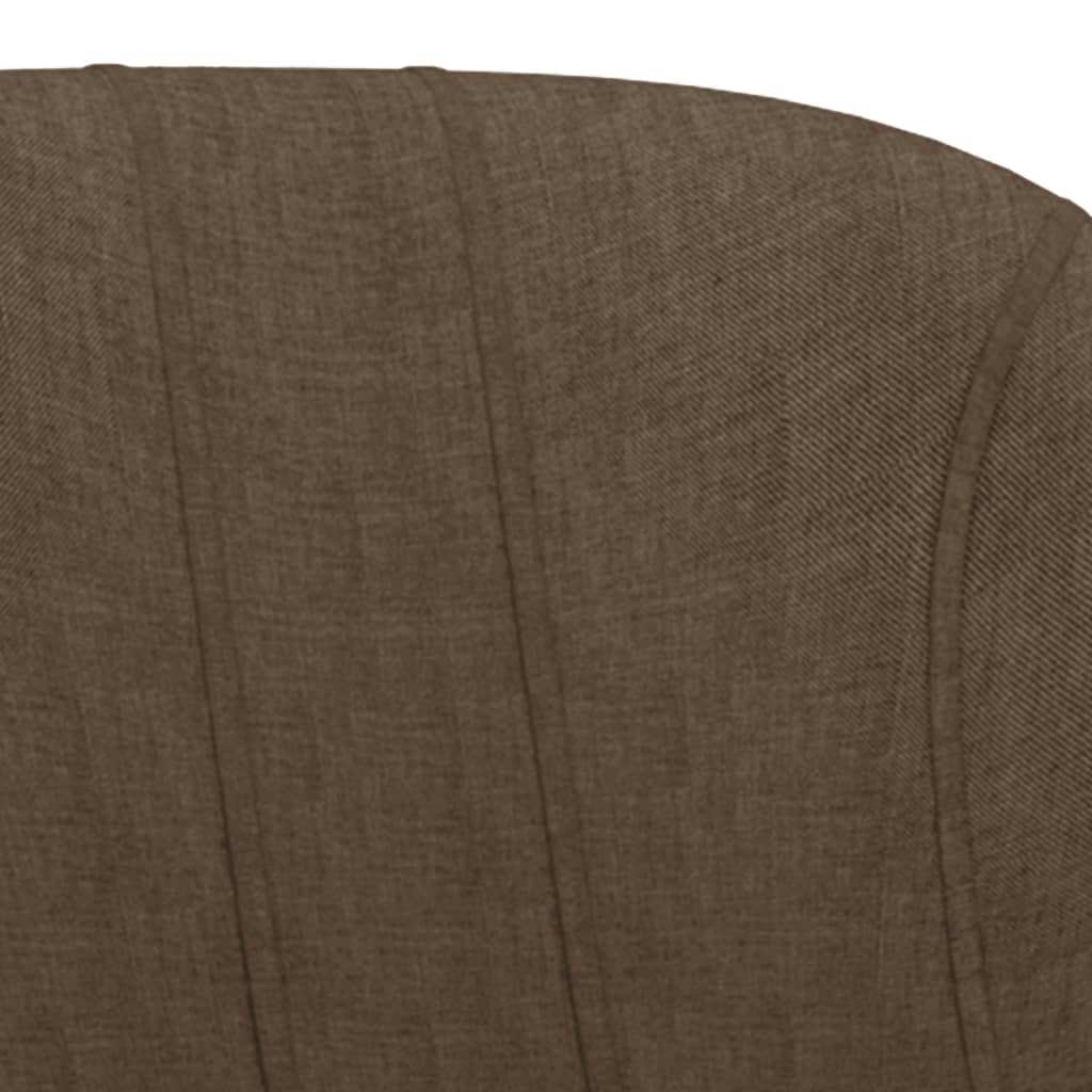 vidaXL Krzesła barowe, 2 szt., brązowe, tapicerowane tkaniną