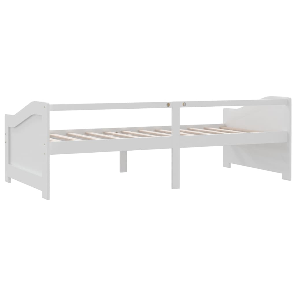 vidaXL 3-osobowa sofa/łóżko, biała, drewno sosnowe, 90 x 200 cm
