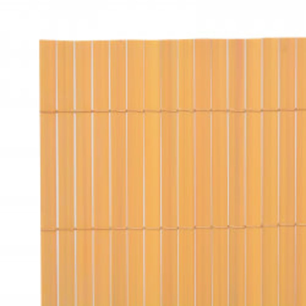 vidaXL Ogrodzenie dwustronne, 90 x 400 cm, żółte