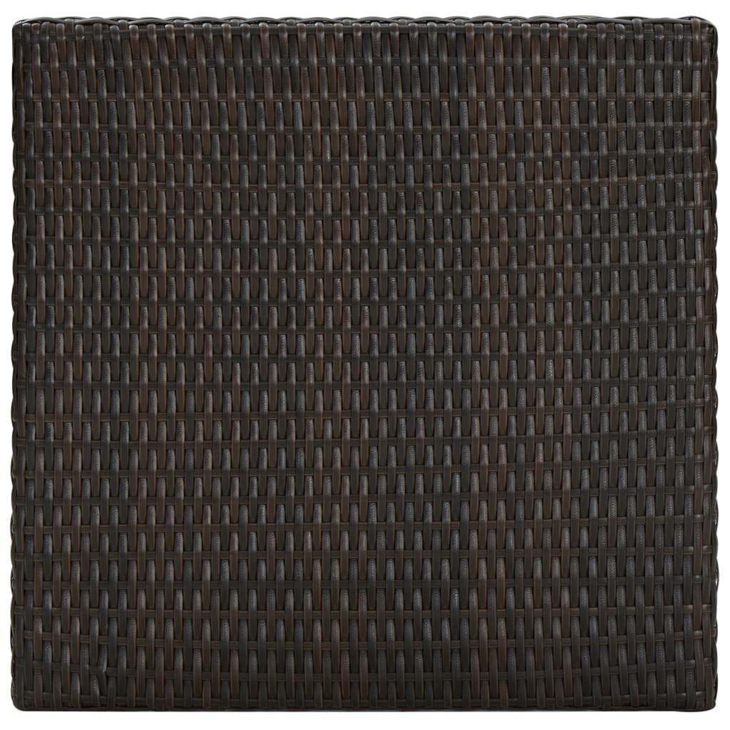 vidaXL 3-cz. zestaw mebli barowych, z poduszkami, rattan PE, brązowy