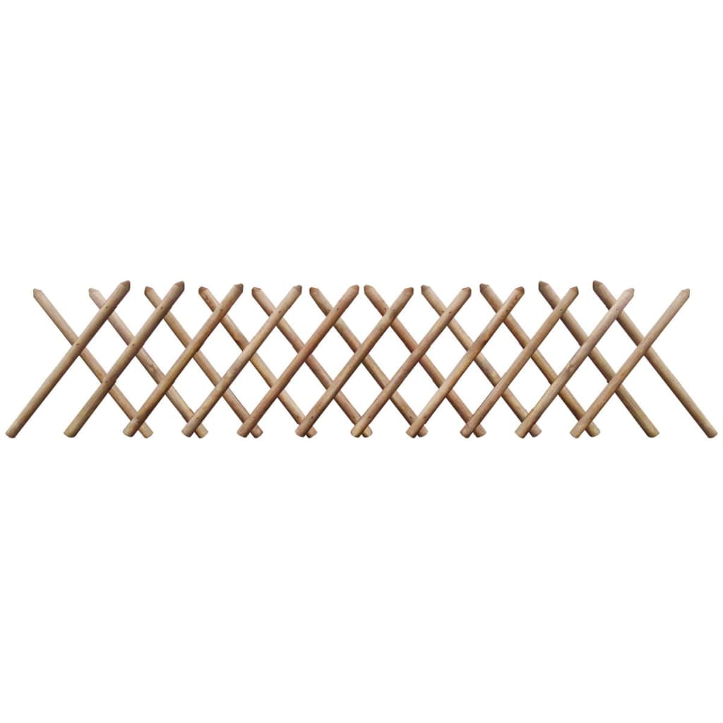 vidaXL Płotek rozciągany, kratka, impregnowane drewno, 250x60 cm