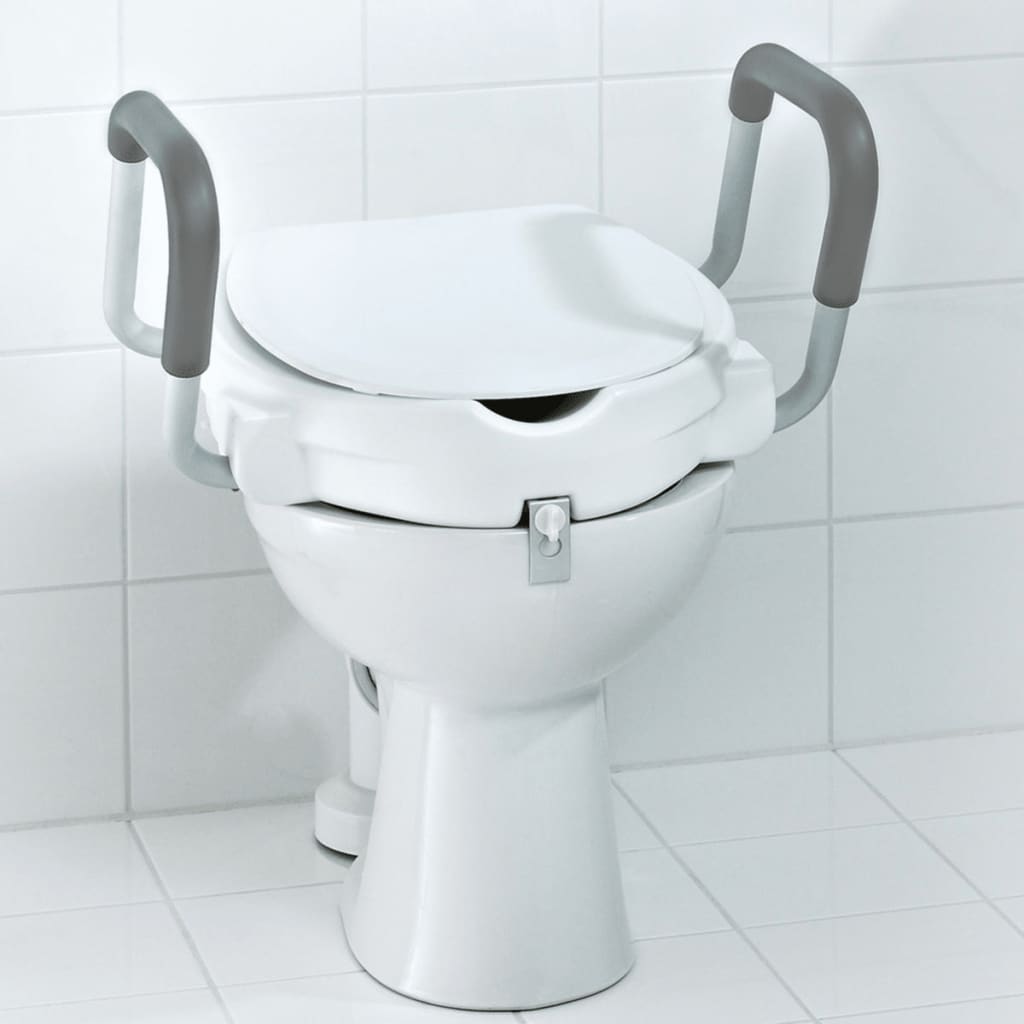 RIDDER Deska toaletowa z poręczami, biała 150 kg, A0072001