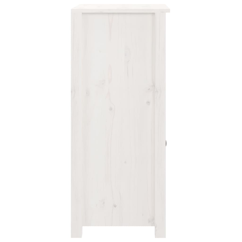 vidaXL Szafka, biała, 40x35x80 cm, lite drewno sosnowe