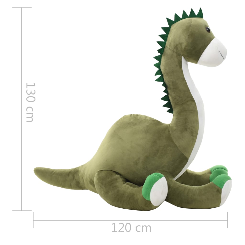 vidaXL Pluszowy brontozaur przytulanka, zielony