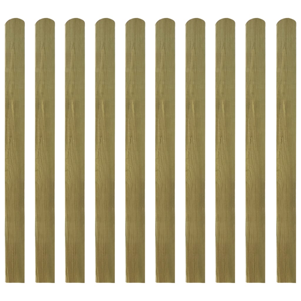 vidaXL 20 impregnowanych sztachet drewnianych, 120 cm