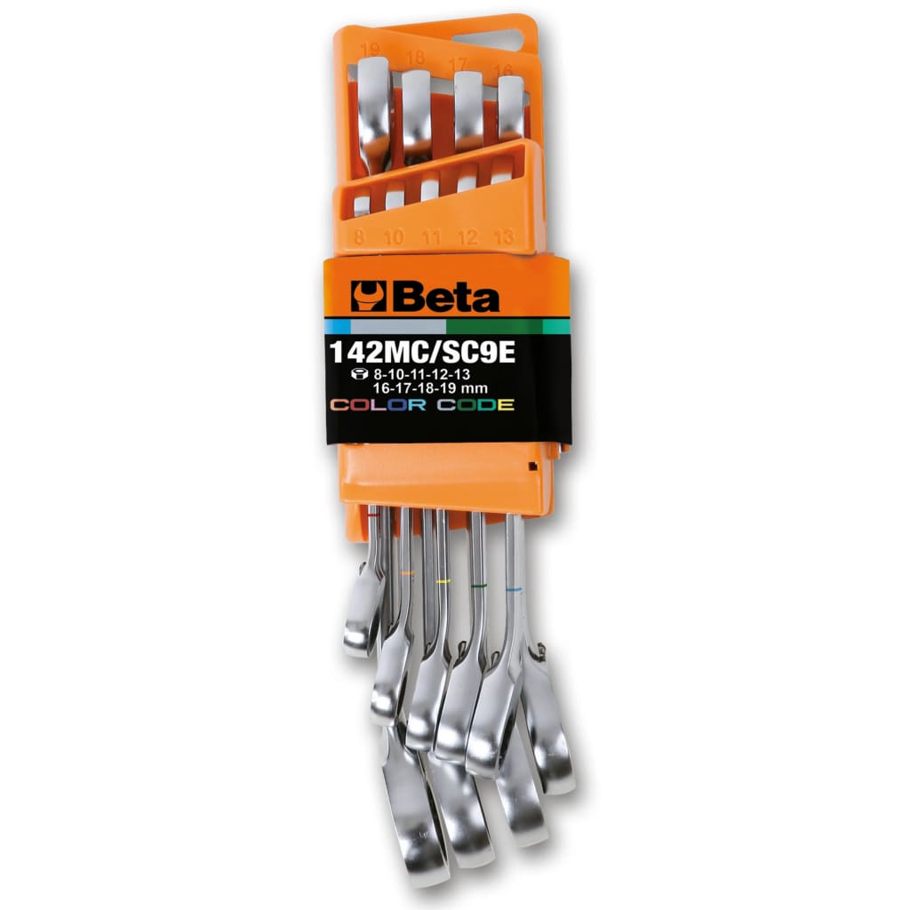 Beta Tools Zestaw 9 zapadkowych kluczy płasko-oczkowych 142MC/SC9I