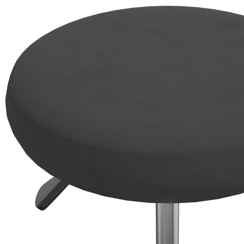 vidaXL Krzesła stołowe, 2 szt., czarne, aksamitne