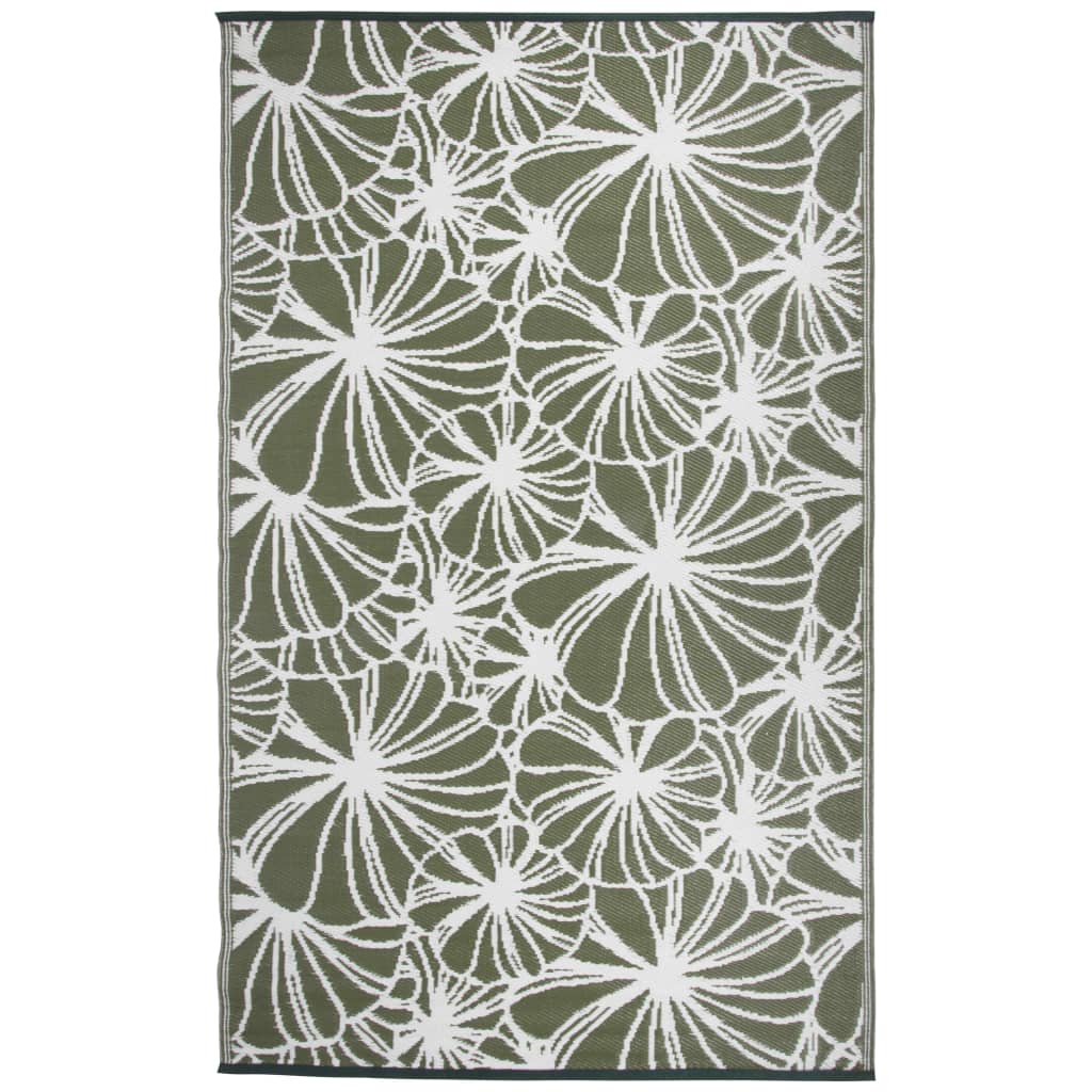 Esschert Design Dywan zewnętrzny, 241x152 cm, wzór w kwiaty, OC21